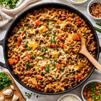 Easy Beef Noodle Skillet