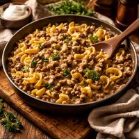 Easy Beef Stroganoff Ground Beef Version