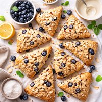 Easy Blueberry Almond Scones