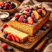 Easy Butter Cake with Fruit