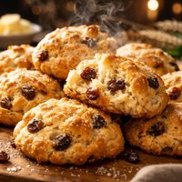 Easy Buttery Drop Raisin Scones