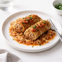 Easy Cabbage Rolls with Sauerkraut