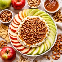 Easy Caramel Praline Apple Dip