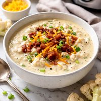 Easy Cauliflower Crock Pot Soup