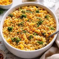 Easy Cheddar Rice Casserole