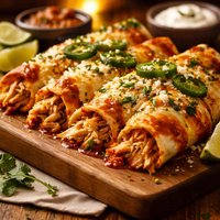 Easy Cheese and Chicken Enchiladas