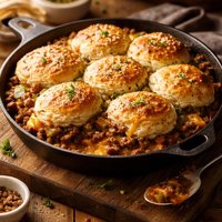 Easy Cheeseburger Biscuit Bake