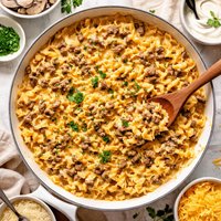 Easy Cheesy Beef Stroganoff