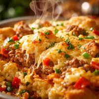 Easy Cheesy Do Ahead Brunch Casserole