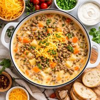Easy Cheesy Hamburger Soup