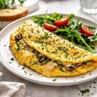 Easy Cheesy Herb Omlette