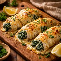 Easy Cheesy Sole Florentine