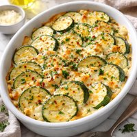 Easy Cheesy Zucchini Gratin