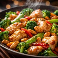 Easy Chicken Almond Stir Fry