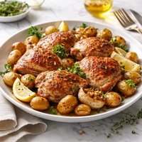 Easy Chicken and Garlic Potatoes