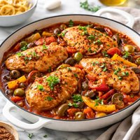 Easy Chicken Cacciatore