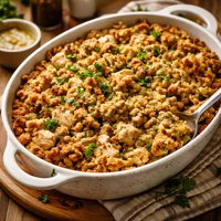 Easy Chicken Dressing Bake