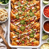 Easy Chicken Enchilada Crescent Bake