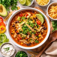 Easy Chicken Fajita Soup