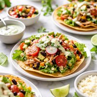 Easy Chicken Tostada Salads