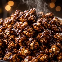 Easy Chocolate Caramel Popcorn