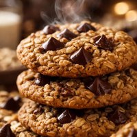Easy Chocolate Chip Oatmeal Cookies