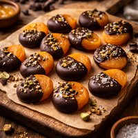 Easy Chocolate Dipped Apricots Apricot Chanukah Gelt
