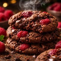Easy Chocolate Raspberry Cookies