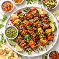 Easy Chutney Chicken Kebabs