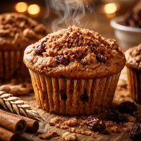 Easy Cinnamon Topped Raisin Bran Muffins