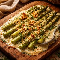 Easy Creamy Baked Asparagus