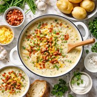 Easy Creamy Brothy Potato Soup
