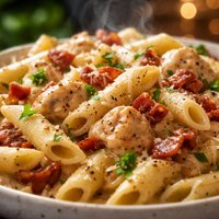 Easy Creamy Chicken Bacon Pasta
