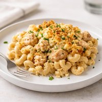 Easy Creamy Chicken Macaroni Bake