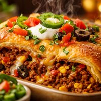 Easy Crescent Taco Casserole