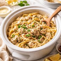 Easy Crock Pot Chicken Alfredo for a Party