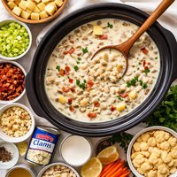 Easy Crock Pot Clam Chowder