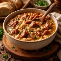 Easy Crock Pot Ham Beans