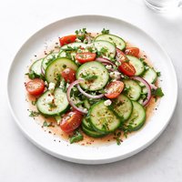 Easy Cucumber Salad W Red Wine Vinaigrette
