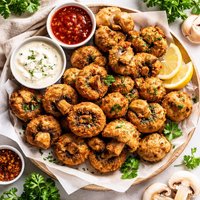 Easy Deep Fried Mushroom Caps