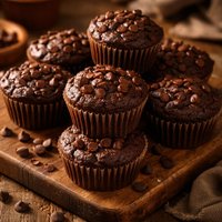 Easy Devils Food Chocolate Muffins