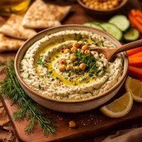 Easy Dill Hummus