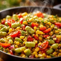 Easy Dilled Succotash