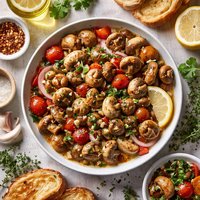 Easy Dinner Party Marinated Mushrooms