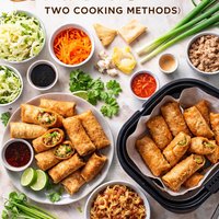 Easy Egg Rolls Two Cooking Methods