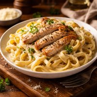 Easy Fettuccine Alfredo with Chicken