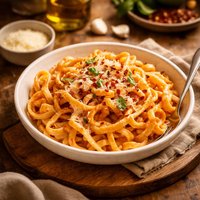 Easy Fettuccini a La Vodka