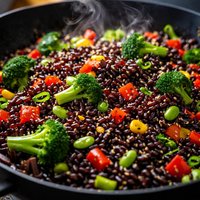 Easy Forbidden Rice Stir Fry