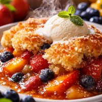 Easy Fruit Cobbler with Splenda