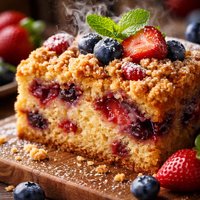 Easy Fruit Coffee Cake